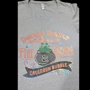 NWT Womans VNeck Large Double ToilTrouble T Shirt